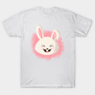 Pinky Rabbit Watercolor Illustration T-Shirt